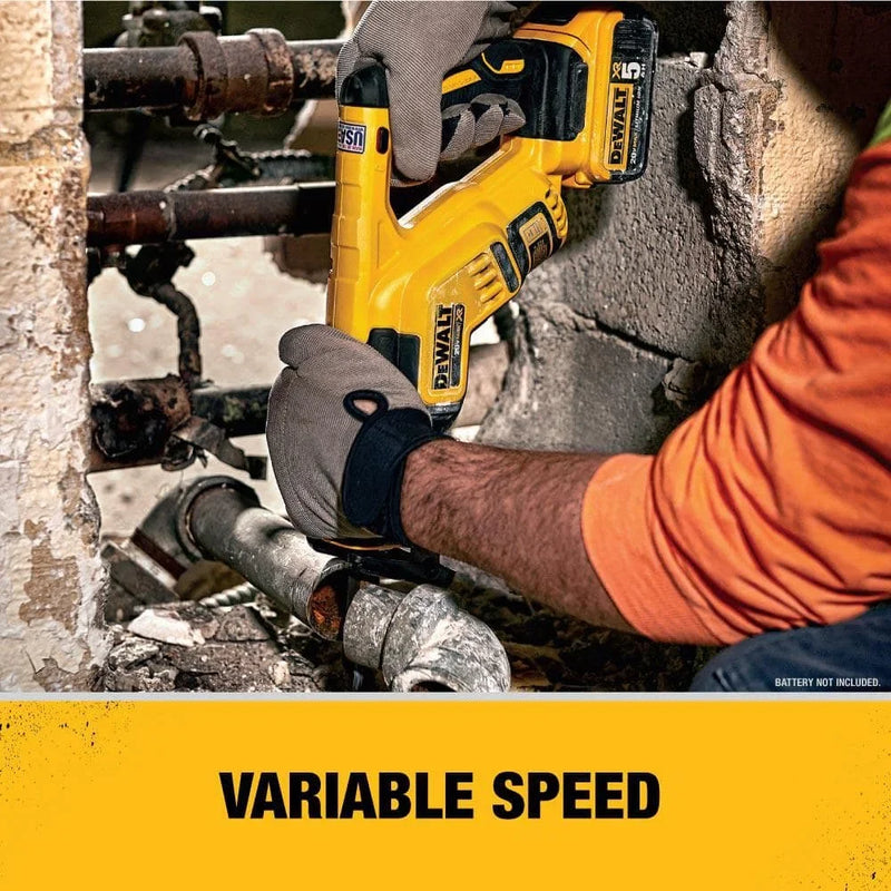 DEWALT DCS367 Kit Brushless Cordless Compact Reciprocating Saw 20V Lithium Power Tools 2900SPM With Battery Charger