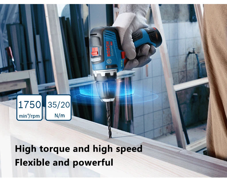 BOSCH GSR 12V-35 HX Brushless Cordless Compact Drill Driver GSR 12V-35 Electric Screwdriver 12V Lithium Power Tools 1750RPM