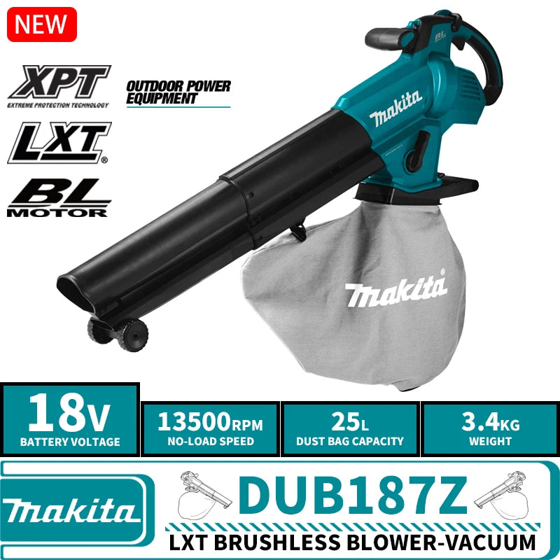 Makita DUB187Z LXT Brushless Cordless Blower Vacuum 18V Lithium Power Tools