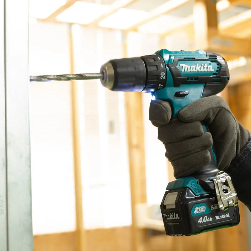 Makita DF333DWY Kit Cordless Driver Drill 12V Lithium Power Tools With Battery Charger 1700RPM 28NM