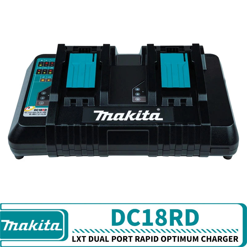 Makita DC18SD 7.2-18V Standard Charger DC18RC 18V LXT Rapid Charger DC18RD 18V LXT Dual Port Rapid Optimum Charger