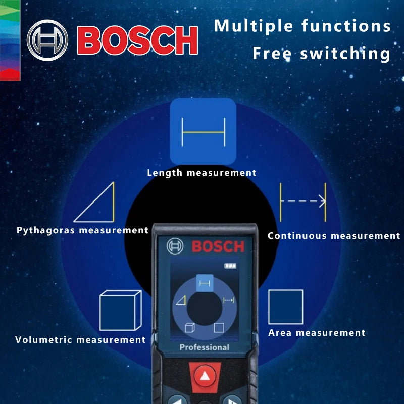 Bosch Professional Laser Rangefinder 30/40/50 Meters Electric Distance Meter Outdoor Measuring Instrument GLM50-27CG GLM100-25C