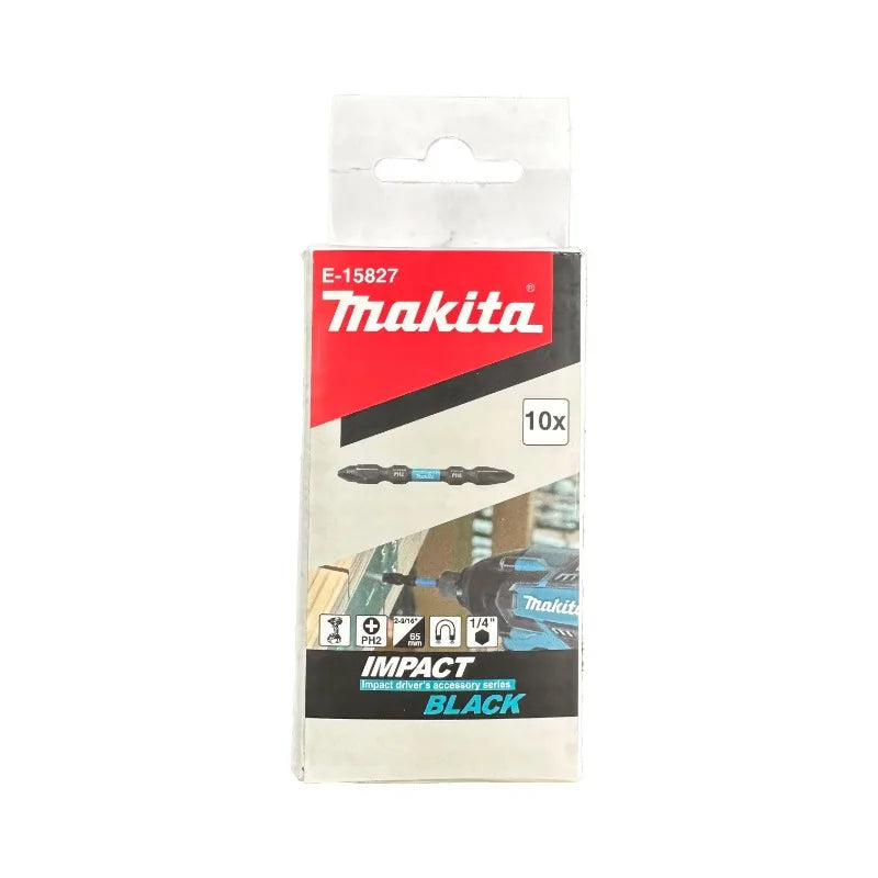 Makita E-15827 E-15833 IMPACT BLACK Drill Driver Bit PH2 X PH2 10PCS 65MM 110MM