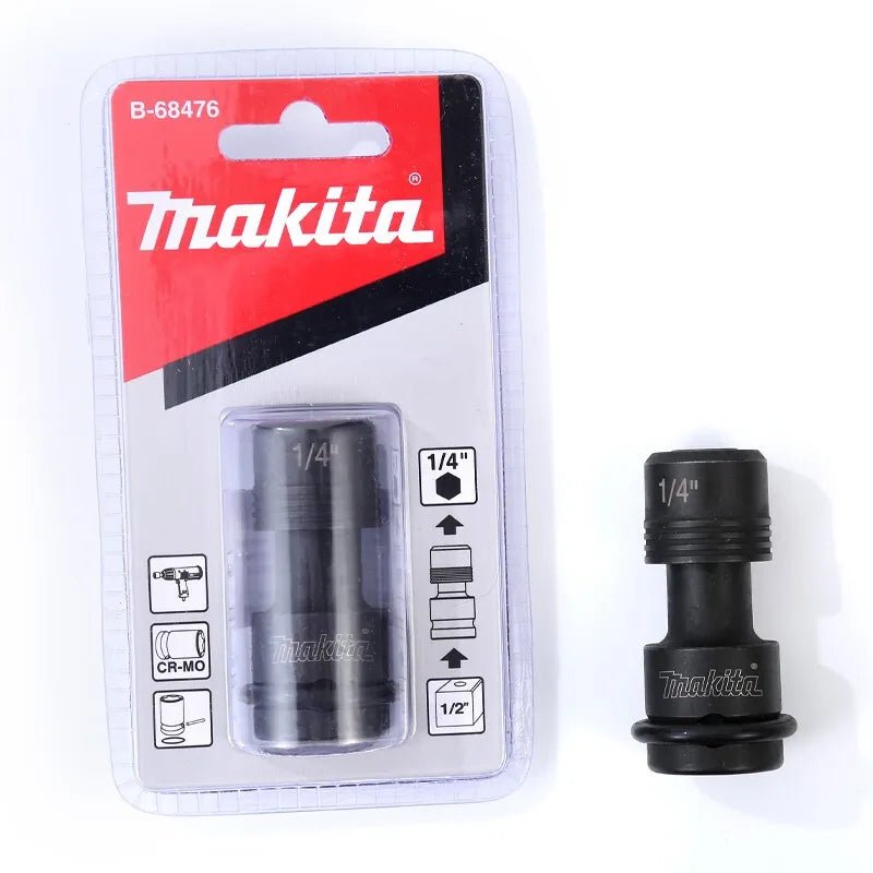 Makita B-68476 1/2 Square Drive X 1/4 Hex Bit Converter B-68482 3/8 Square Drive X 1/4 Hex Bit Converter Power Tool Accessories