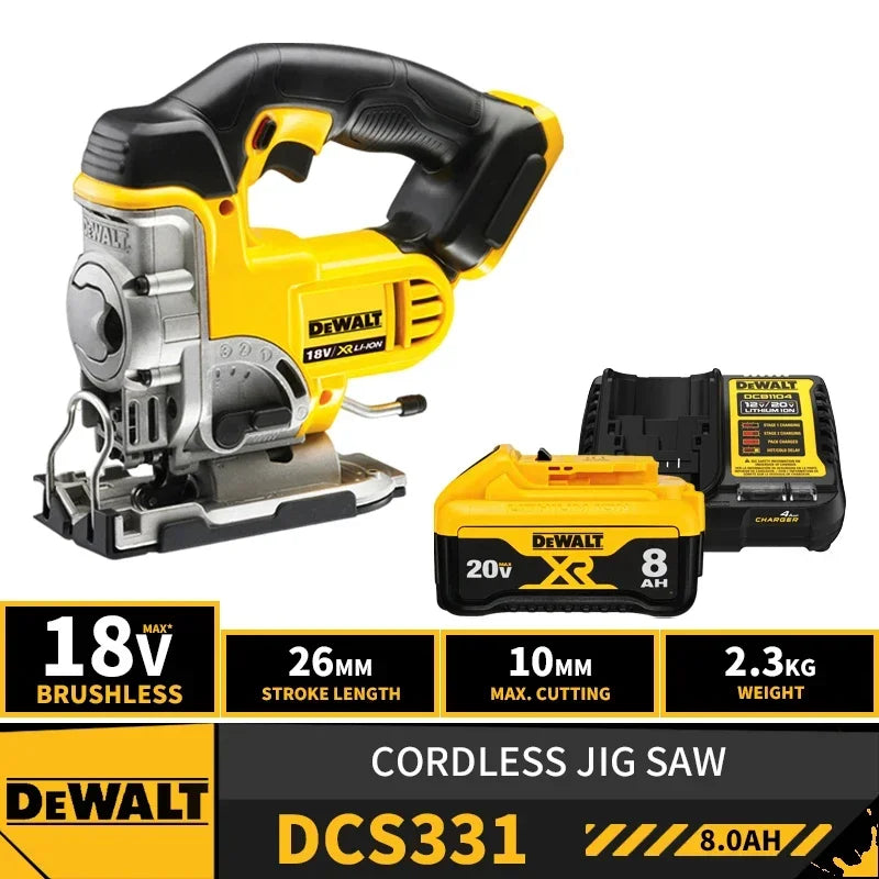 DEWALT DCS331 Kit Cordless Jig Saw 18V Lithium Power Tools 3000SPM Cutting Wood Steel TSTAK II With Battery Charger