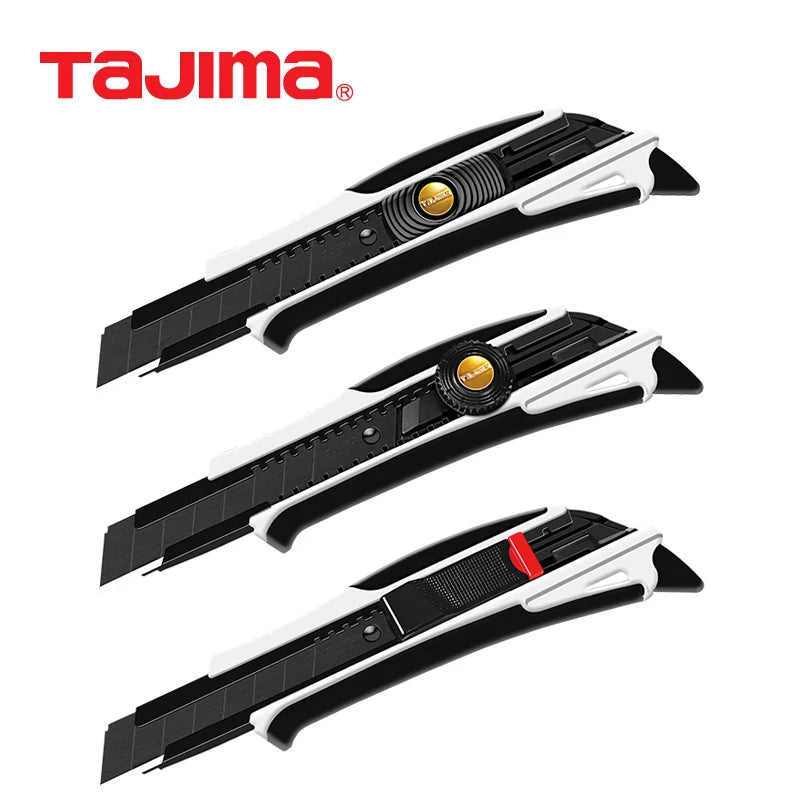 TAJIMA DORAFIN 18mm Utility Knife DFC-L560/L561/L579 Heavy Duty L-Type Cutter Auto-Lock Multifunctional Art Knife Cutting Tools