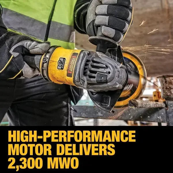 DEWALT DCG418 FLEXVOLT® 60V MAX* 125MM Brushless Cordless Grinder with Kickback Brake 60V Lithium Power Tools 9000RPM