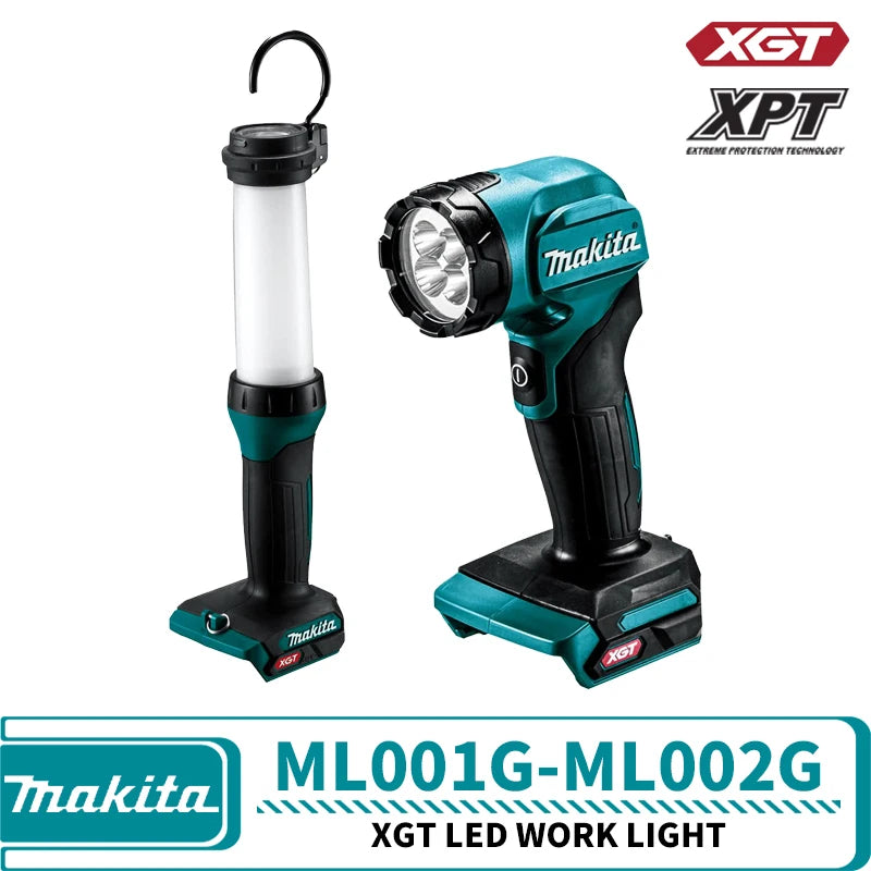 Makita ML001G ML002G LED Work Light Flashlights Torches Portable Lighting 40V Lithium Power Tools