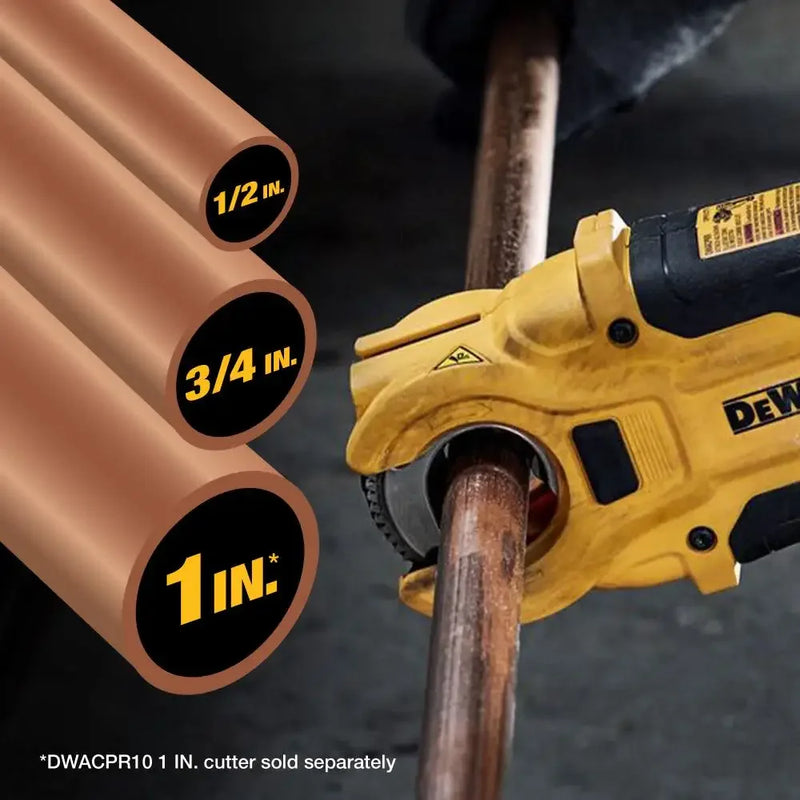 DEWALT IMPACT CONNECT™ DWACPRIR Copper Pipe Cutter Attachment DWAPVCIR PVC/PEX Pipe Cutter Attachment Power Tool Accessories