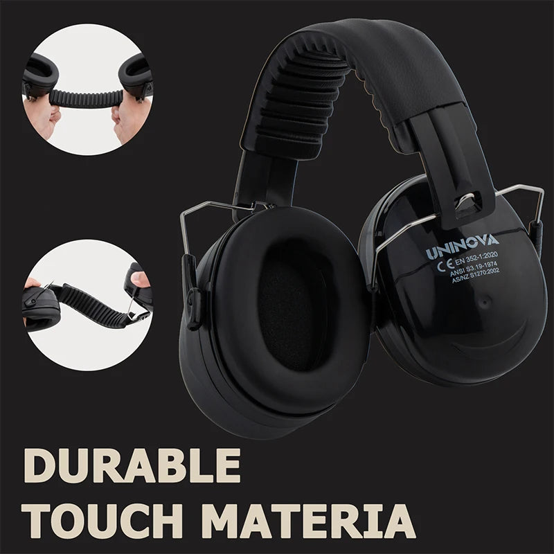 Hearing Protection Earmuffs, Noise Reduction Safety Ear Muffs, Adjustable NRR 26dB Ear Protection Headphones for Shooting