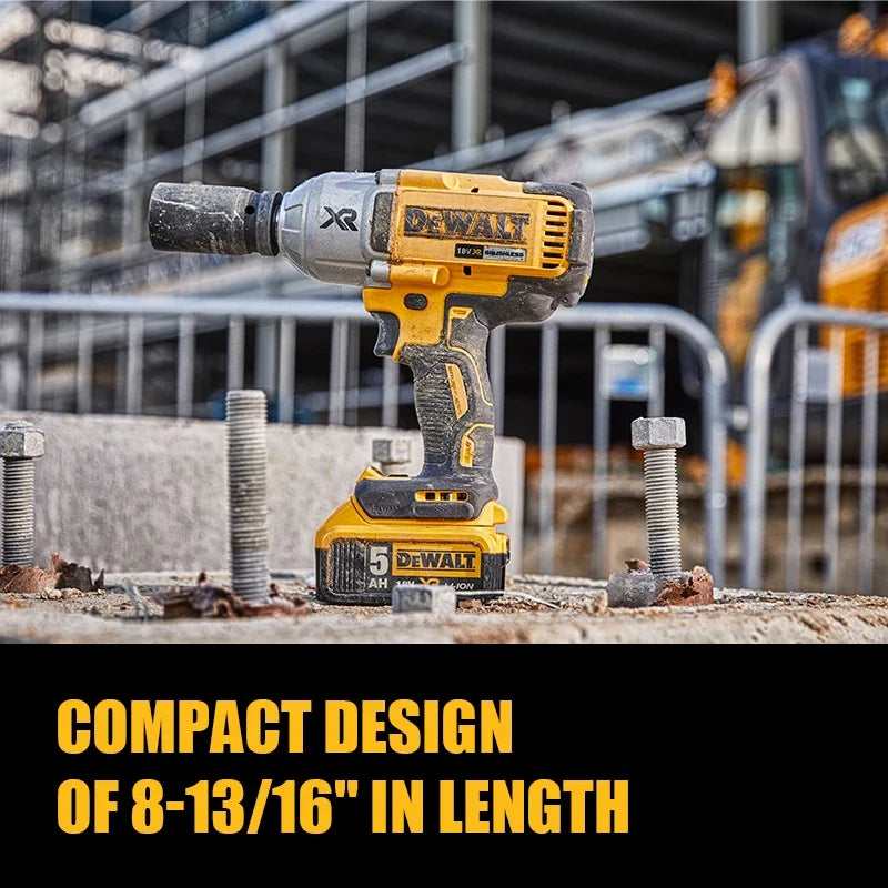 DEWALT DCF897 Kit Brushless Cordless High Torque 3/4" Impact Wrench Hog Ring Retention Pin Anvil 20V 950NM With Battery Charger