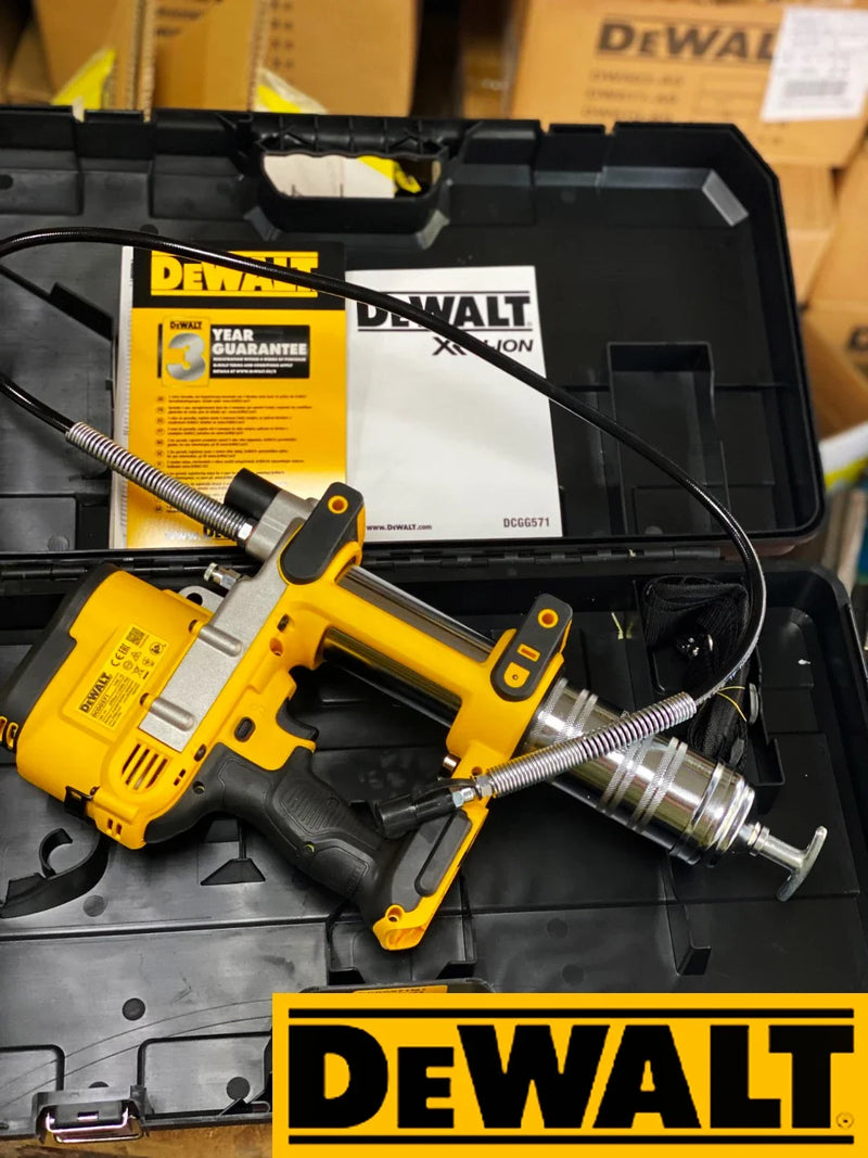 DEWALT DCGG571 Kit 18V Cordless Grease Gun Lithium Battery Power Tools With Battery Charger