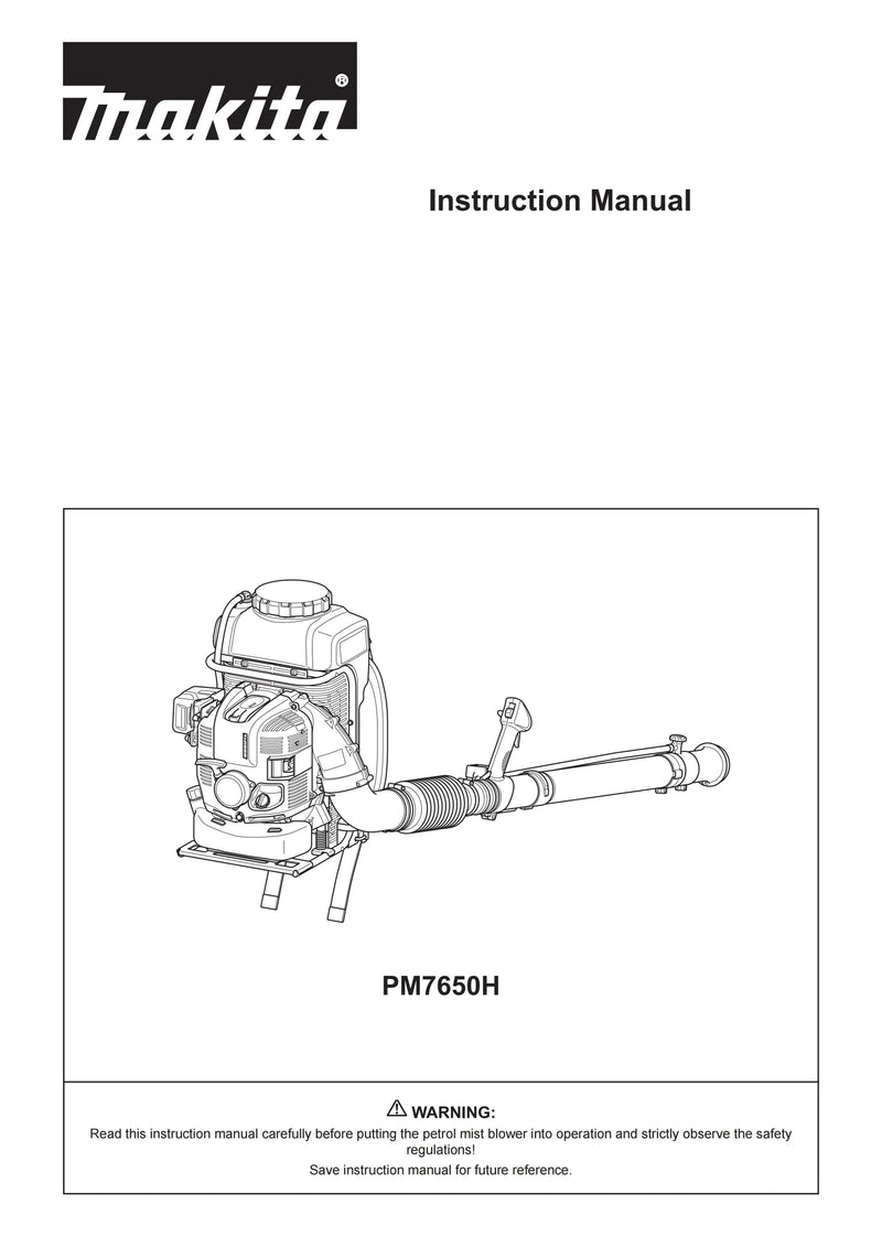 Makita PM7650H 75.6cc 4-Stroke Petrol Mist Blower Garden Power Tools Outdoor Water Pesticide Spraying