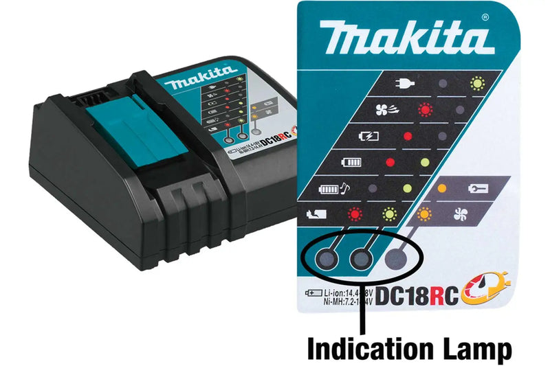 Makita DC18SD 7.2-18V Standard Charger DC18RC 18V LXT Rapid Charger DC18RD 18V LXT Dual Port Rapid Optimum Charger