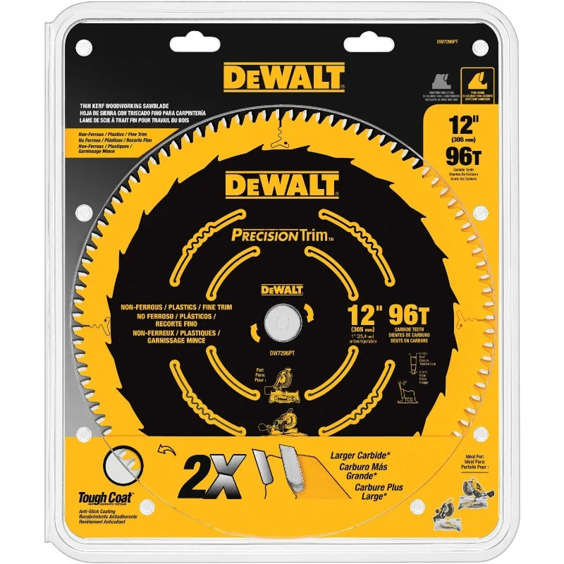 DEWALT DW3216PT DW3232PT DW7296PT 305MM 12in. Precision Trim Miter Saw Blades Power Tool Accessories