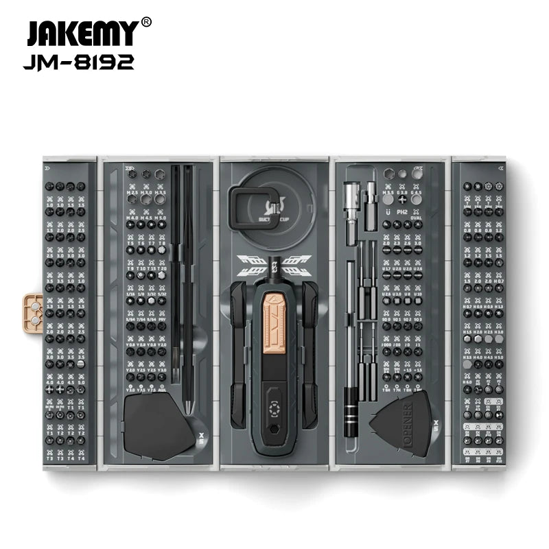 JAKEMY JM-8192 180-in-1 Precision Screwdriver Toolkit Multifunctional For Repair Phone Camera Electronics