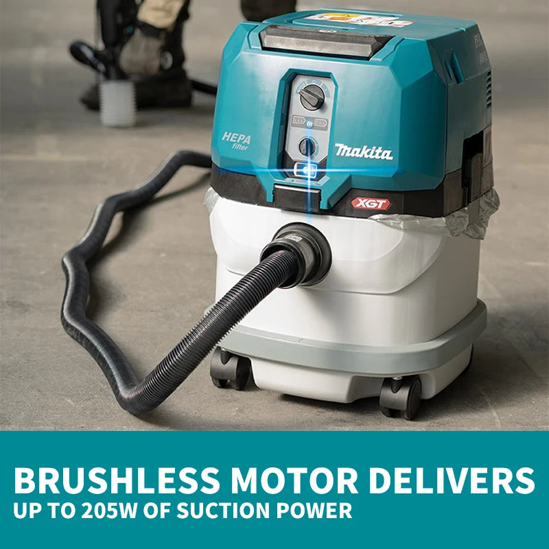 Makita VC004GLZ01 Brushless Cordless 15L AWS HEPA Dust Extraction Vacuum 40V XGT Lithium Power Tools