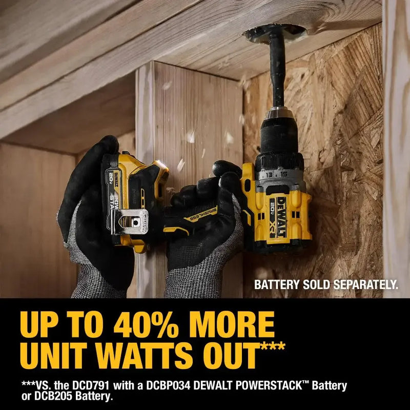 DEWALT DCD800 1/2in Brushless Cordless Drill Driver 20V Electric Screwdriver Lithium Power Tools 2000RPM 90NM