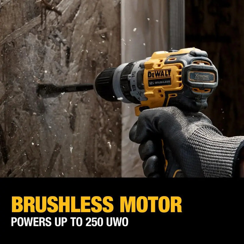 DEWALT DCD703 Brushless Cordless Compact 5-in-1 Drill Driver Electric Screwdriver 12V Lithium Power Tools 1500RPM 57.5NM