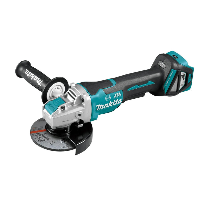 Makita DGA519Z Brushless Cordless 125MM (5") X-Lock Paddle Switch Angle Grinder 18V Lithium Power Tools 8500RPM