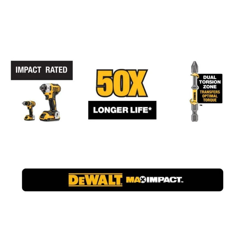 DEWALT DWA3THLDMI MAX Impact 3in Torsion Impact Bit Holder Driver Power Tool Accessories