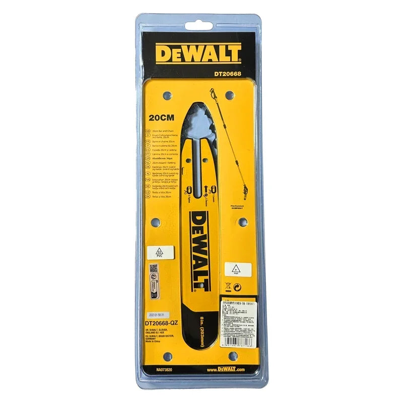 DEWALT DT20668 Pole Saw 20CM Bar Chain For DCMPS567 Power Tool Accessories