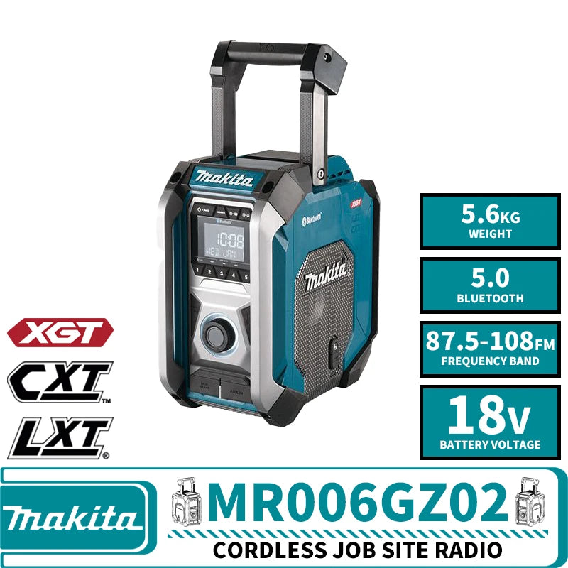 Makita MR006GZ02 Cordless Job Site Radio 40V 18V 12V Lithium Power Tools