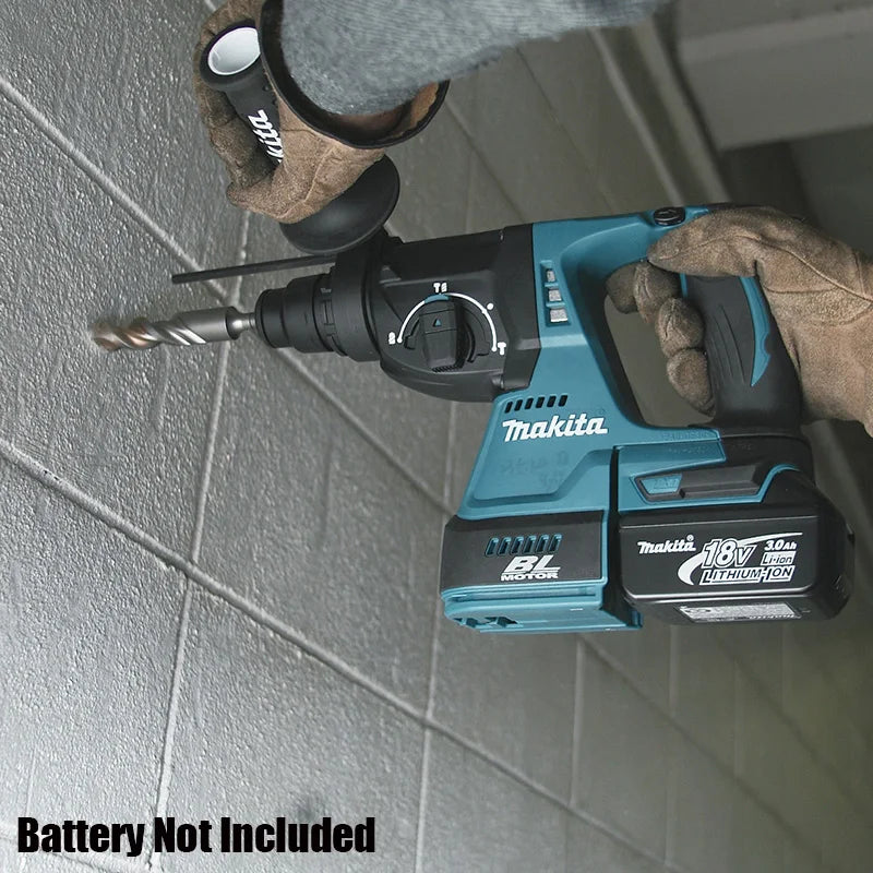 Makita DHR202Z Rotary Hammer 18V Cordless Li-ion SDS Plus 20mm Drill Walls Construction Site Dedicated Strong Power Bare Tool