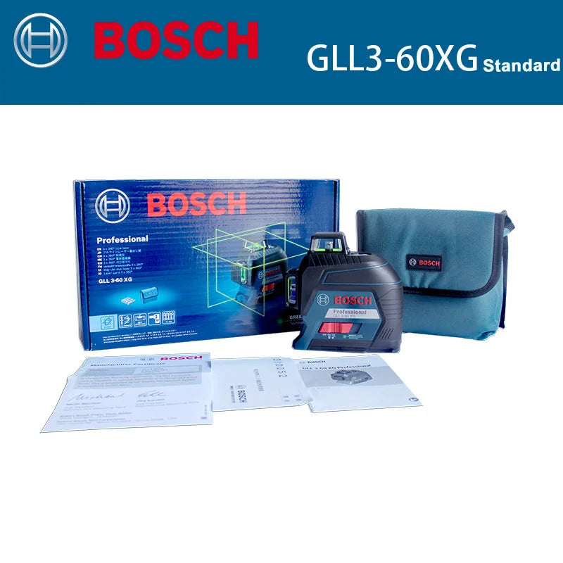 Bosch GLL 3-60 XG Professional Laser Level 360 Auto Leveling Green 12-line Lasers Indoor And Outdoor Precise Construction Tools