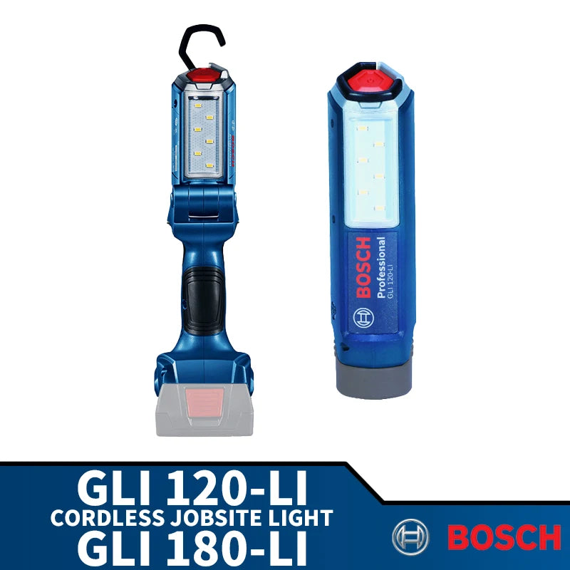 BOSCH GLI 120-LI GLI 180-LI Cordless Jobsite LED Light 12V 18V Lithium Power Tools