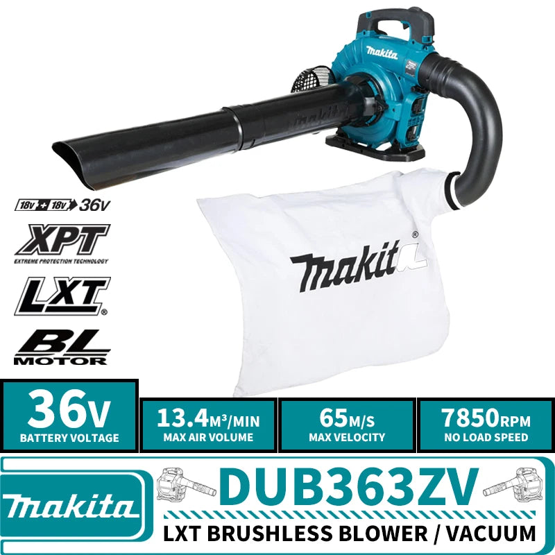 Makita DUB363ZV LXT Brushless Cordless Blower / Vacuum 18VX2 (36V) Lithium Power Tools