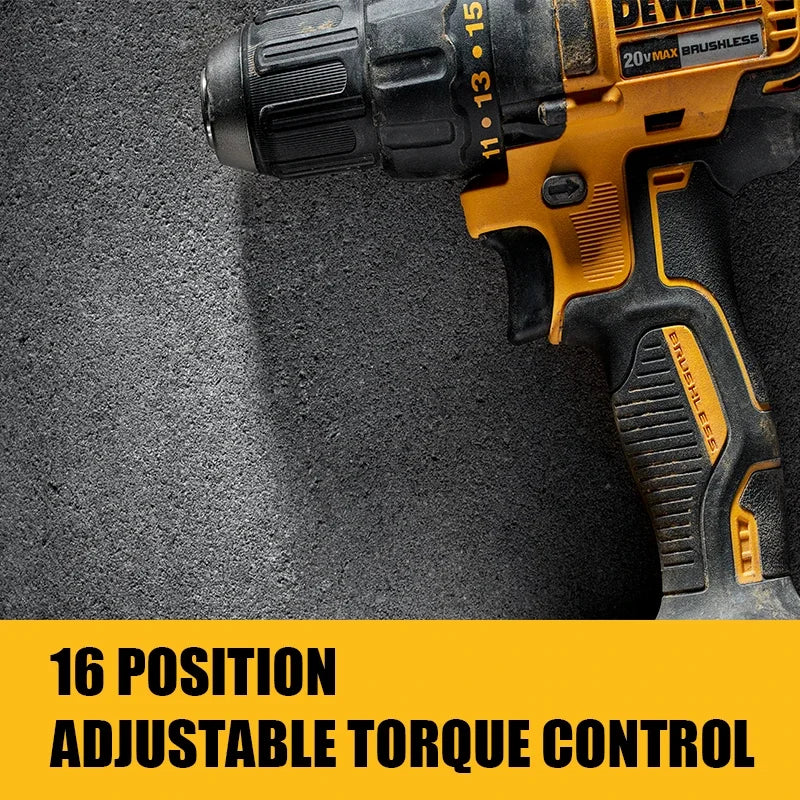 DEWALT DCD7771 Brushless Cordless Compact Driver Drill 20V Electric Screwdriver Lithium Power Tools 1750RPM 65NM