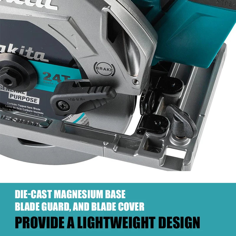 Makita HS012GZ Brushless Cordless 165mm (6- ½") Circular Saw 40V XGT Lithium Power Tools 5200RPM Wood Saw